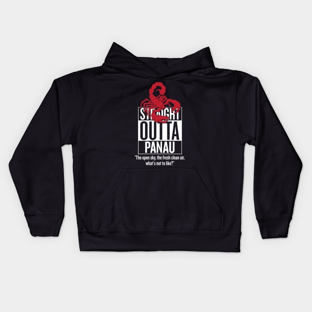 Straight Outta Panau Kids Hoodie by korstee